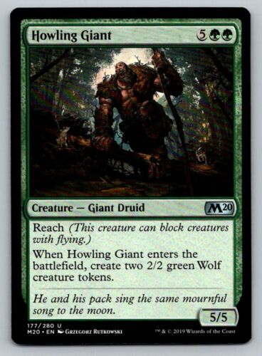 Howling Giant Magic The Gathering Core Set 2020 M20 MTG Card FREE SHIPPING !