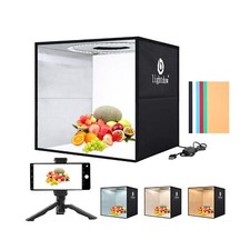 Lightdow Photo Studio Light Box Kit: 12"x12" Shooting Tent Kit with 120pcs LE...