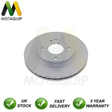 1x Brake Disc Front Motaquip Fits Ford Fiesta 2008- Ka 2016- + Other Models