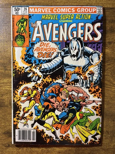 MARVEL SUPER ACTION 28 NEWSSTAND HULK THOR GOLIATH MARVEL COMICS 1981 VINTAGE B