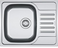 Franke 101.0251.295 Stainless Steel Linen Kitchen Sink With Single Bowl - Grey Franke 101.0251.295 Stainless Steel Linen Kitchen Sink With Single Bowl - Grey