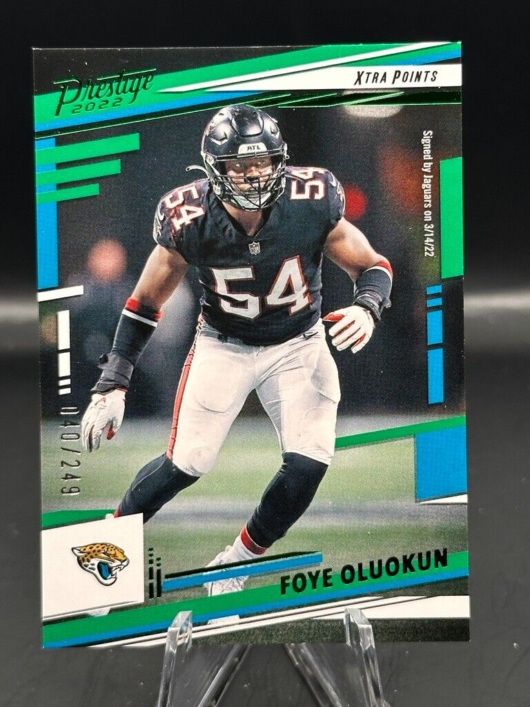 2022 Prestige Football - Foye Oluokuh - Xtra Points Green 2022 Prestige Football - Foye Oluokuh - Xtra Points Green