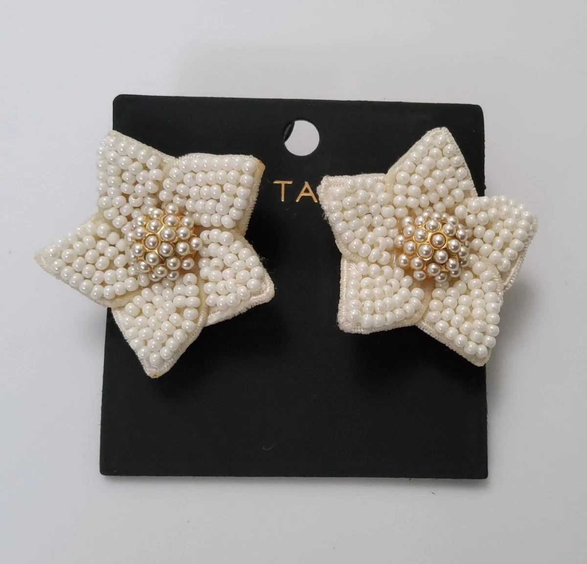 White earrings hotsell ebay