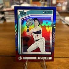 2024 Donruss Baseball #126 Drew Gilbert Red and Blue Rated Prospect New York 