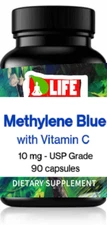 New Methlyene Blue (USP Grade) Pharma Grade Supplement Vitamin C 90 Capsules 