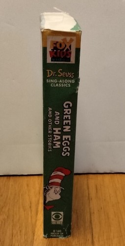 GREEN EGGS AND HAM Sneetches Dr Seuss Sing-Along Classics VHS Tape CBS Video - Picture 3 of 7