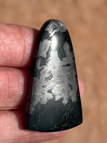 Black Jade Magnetite Cabochon Victorville California
