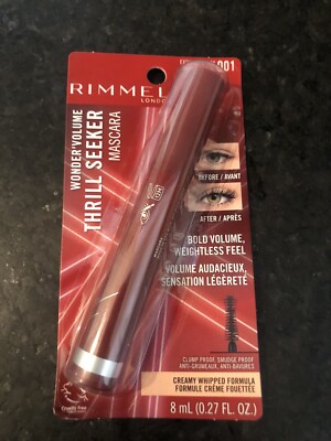 Rimmel Thrill Seeker Mascara 001 Extreme Black .27oz New