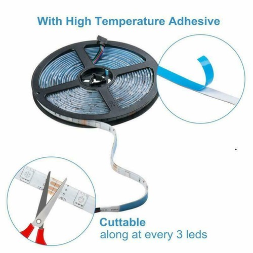 SMD 5050 RGB CCT LED Strip light tape lamp Waterproof DC 12V 24V RGBW RGBWW 5m - Picture 19 of 38