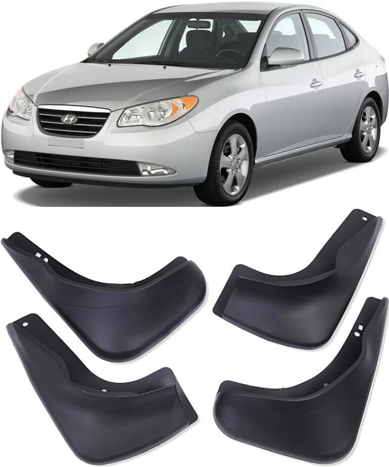 Genuine Full Set Splash Guards Mud Flaps For 2007-2010 Hyundai Elantra HD Sedan - 第 1 张/共 7 张
