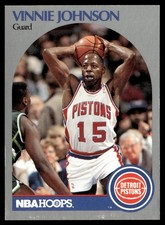 1990-91 Hoops Vinnie Johnson Detroit Pistons #107