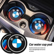 2pcs Car Cup Holder Mat Coasters For BMW X1 X2 X3 X4 X5 X6 1 2 3 4 5 6 7 Series