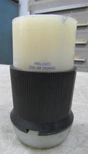 💥HUBBELL 20 AMP TURN & PULL RECEPTACLE 250 VAC 3Ø HBL2423