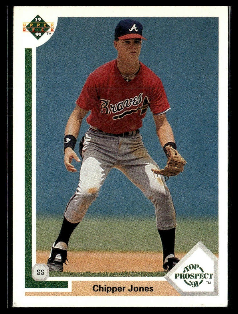 1991 Upper Deck #55 Chipper Jones Rookie RC