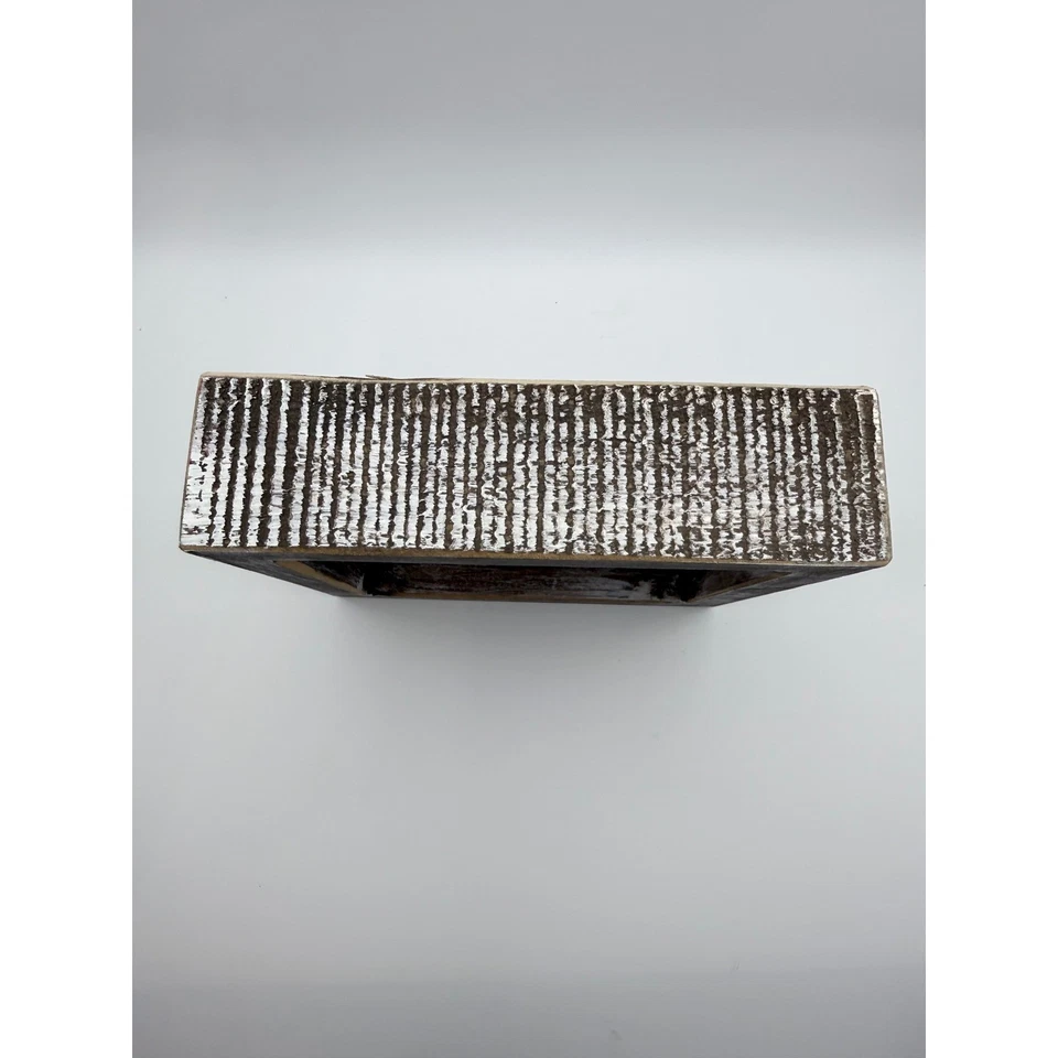 Arte de pared rústico con marco de madera envejecida bandera americana decoración Foto 3 de 3