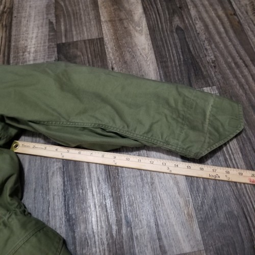 Vintage US Army M-65 Field Jacket Coat Cold Weather 1970s OD Green Medium Reg - Picture 9 of 14