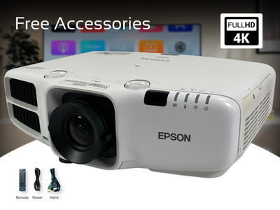 3LCD Projector for Community Centers or Virtual Events 4500 Lumens 2160p w/Kit 