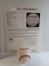Bill Dickey Signed Rawlings Official American League Baseball JSA LOA