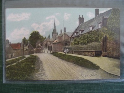 GB gedruckte Postkarte, Uppingham, Leics/Rutland...