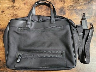 Montblanc Nightflight Document Briefcase - Nylon & Black Leather - ORIGINAL
