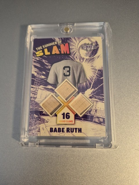 2025 Leaf Lumber Babe Ruth TRIPLE BAT CARD #05/05 THE SUMMER OF SLAM