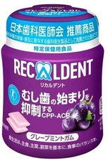 Mondelez Recaldent Grapemint Bottle Gum 135.2G_