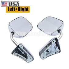 For 88-93 Dodge Ramcharger D W 150 250 Truck Chrome Side Mirrors Pair 55074999