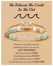Inspirational Gifts for Women, Birthday Gifts for Women Wave Bracelet Jaspe - 01