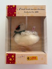Steiff 2006 Stuffed White Christmas Swan Tree Holiday Ornament New in Box COA