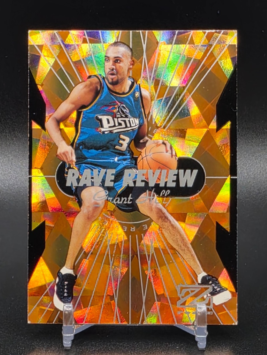 1997 Skybox Z Force Basketball Grant Hill Rave Review Insert #4 Detroit Pistons