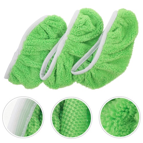 Almohadilla de repuesto para funda de fregona de 3 piezas almohadillas de limpieza verdes para fregonas domésticas - Imagen 12 de 12