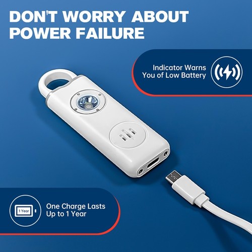 Innovative Low Battery Indicator on Portable 130dB Personal Safety Alarm - Zdjęcie 6 z 16