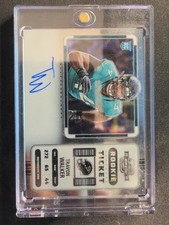 Travon Walker ROOKIE TICKET AUTOGRAPH REFRACTOR CARD SP PANINI JAGUARS MINT. rookie card picture