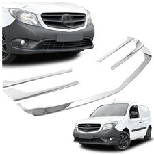 Zierleisten für vorderen Kühlergrill Mercedes Citan (W415) 2012-2021 Chrom Zierleisten für vorderen Kühlergrill Mercedes Citan (W415) 2012-2021 Chrom