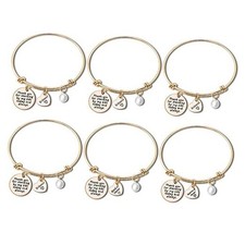 Bridesmaid Bracelet 4xBridesmaid 1xMaid of Honor 1xMatron of Honor-Rose Gold