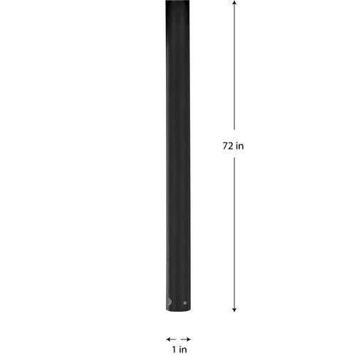 Progress Lighting P2609 Chrome 72" Ceiling Fan Downrod For 15 Ft Ceilings - Picture 5 of 9