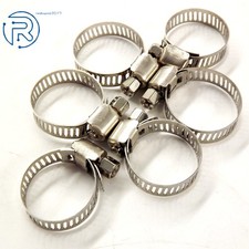 100Pack 1/2"-3/4" Adjustable Stainless Drive Hose Clamps Fuel Line Worm New