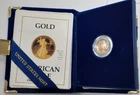 1988-P $5 1/10 Oz Proof American Gold Eagle with OGP and COA