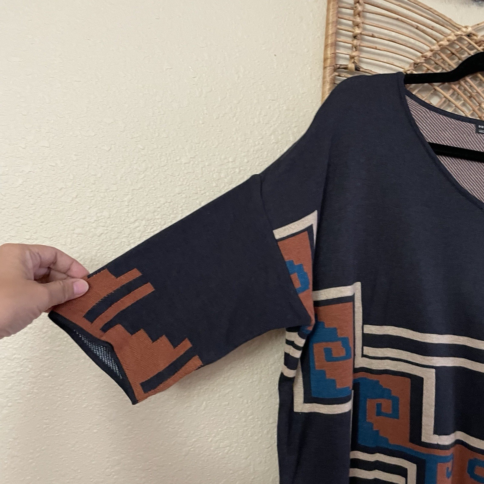 Peruvian Connection Tribal Aztec Pullover Sweater… - image 4