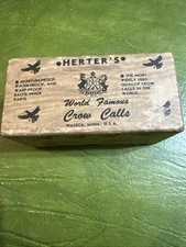 Vintage Game Call Herter's No 205 Crow Call w/ box Turkey Locator