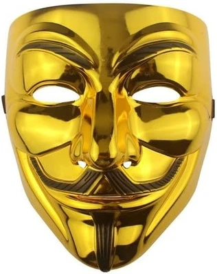 YOUR GOODIES Anonymous Vendetta Guy Fawkes Hacker Face Mask Adults Halloween Fancy Party 4U