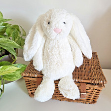 Jellycat Medium White Bashful Bunny - The Little White Company - White Bunny
