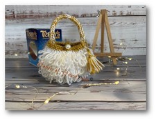 KNITTING PATTERN Jacqueline Handbag Chocolate Orange Cover