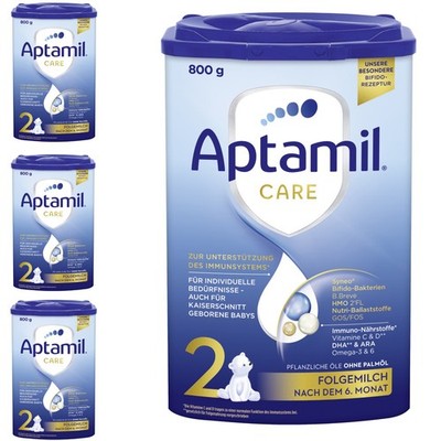 4x 800g Aptamil Care 2 Folgemilch Milch Babymilch Babynahrung 800 g Neu