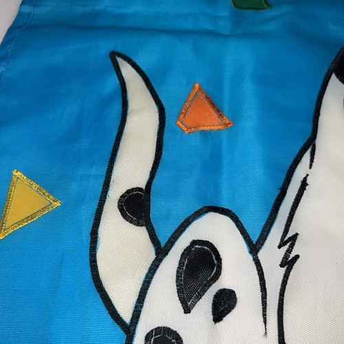 Cachorro Dálmata Feliz Cumpleaños Bandera Azul Jardín Exterior Uso Cumpleaños Sombrero VER - Imagen 14 de 24