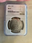 1885-O Morgan Silver Dollar. NGC MS63. Blast White with Toning" . 1 wk SALE!