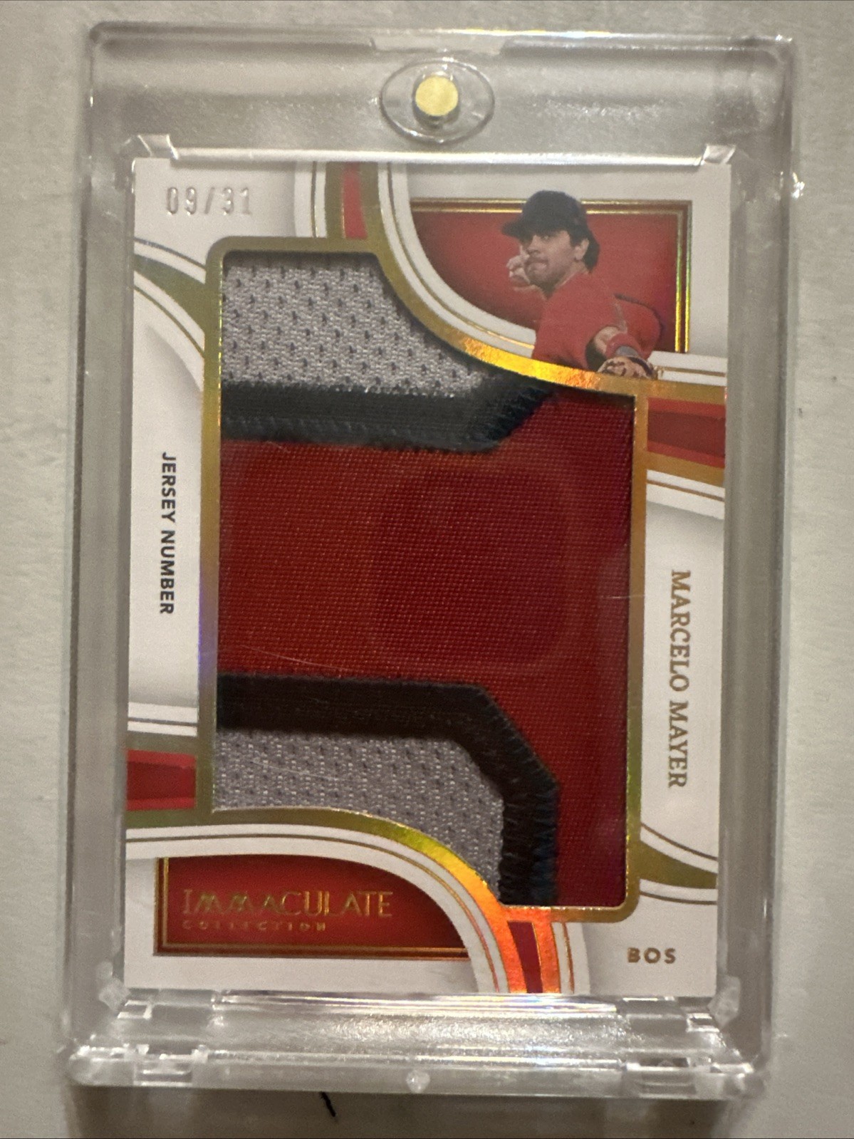 2023 Panini Jumbo Memorabilia Marcelo Mayer #JTL-MMY Jersey Number /31 (MEM, RC