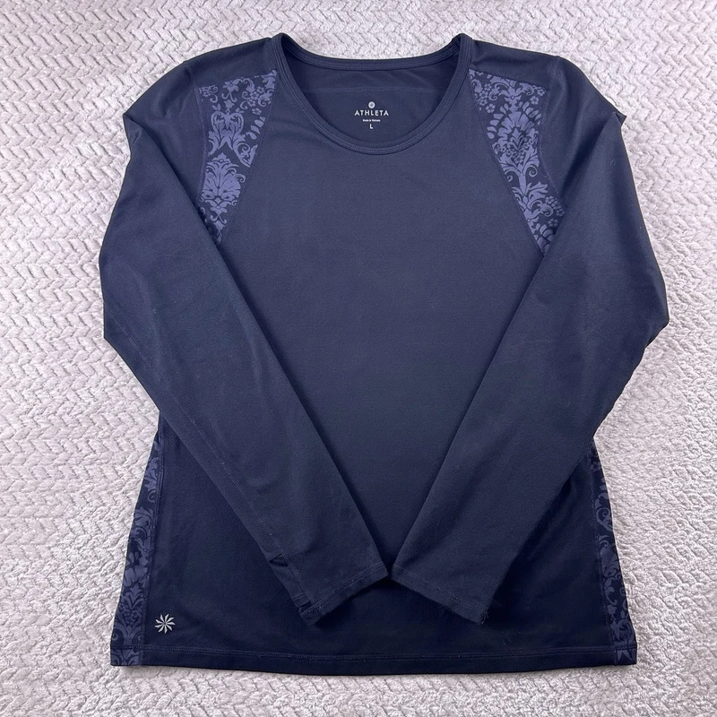 athleta spotlight long sleeve active filigree shirt