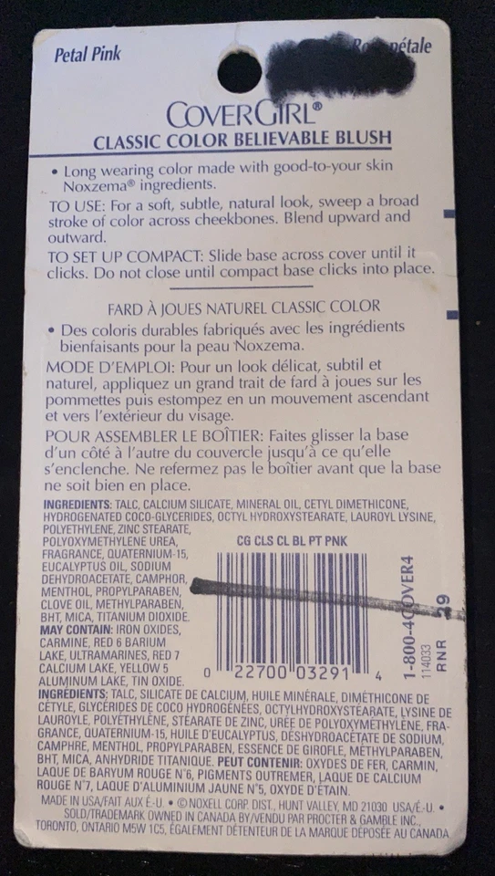 De Colección Lote De 3 COVERGIRL Clásico Color Rubor 530 Pétalos Rosa Espejo Compacto Foto 3 de 4