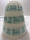 Pyrex Amish Butterprint Reverse Mixing Bowl 3 pc Set 401,402,403  NICE!